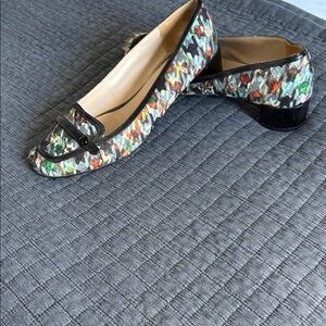 Nine West Multicolor Patterned Low Heel Loafers